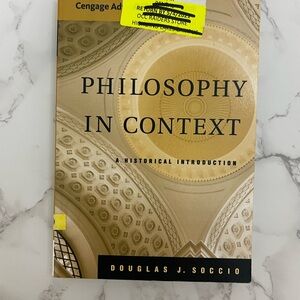 Philosophy in Context Book USED